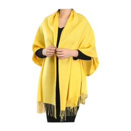 SKSL028 manufacturing shawl scarf design tassel yellow scarf scarf center SKSL028 manufacturing shawl scarf design tassel yellow scarf scarf center
